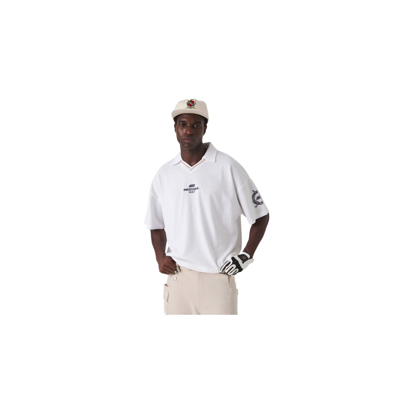 Eme Studios Daily Golf Pearl Short Sleeve Polo