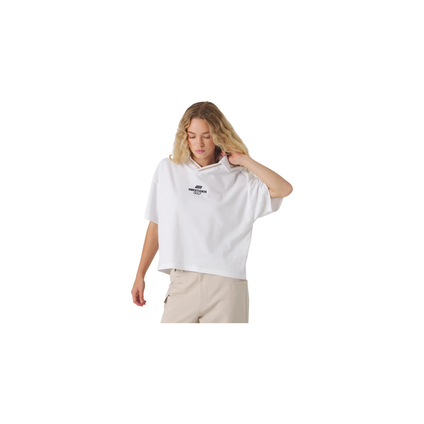 Eme Studios Daily Golf Pearl Short Sleeve Polo