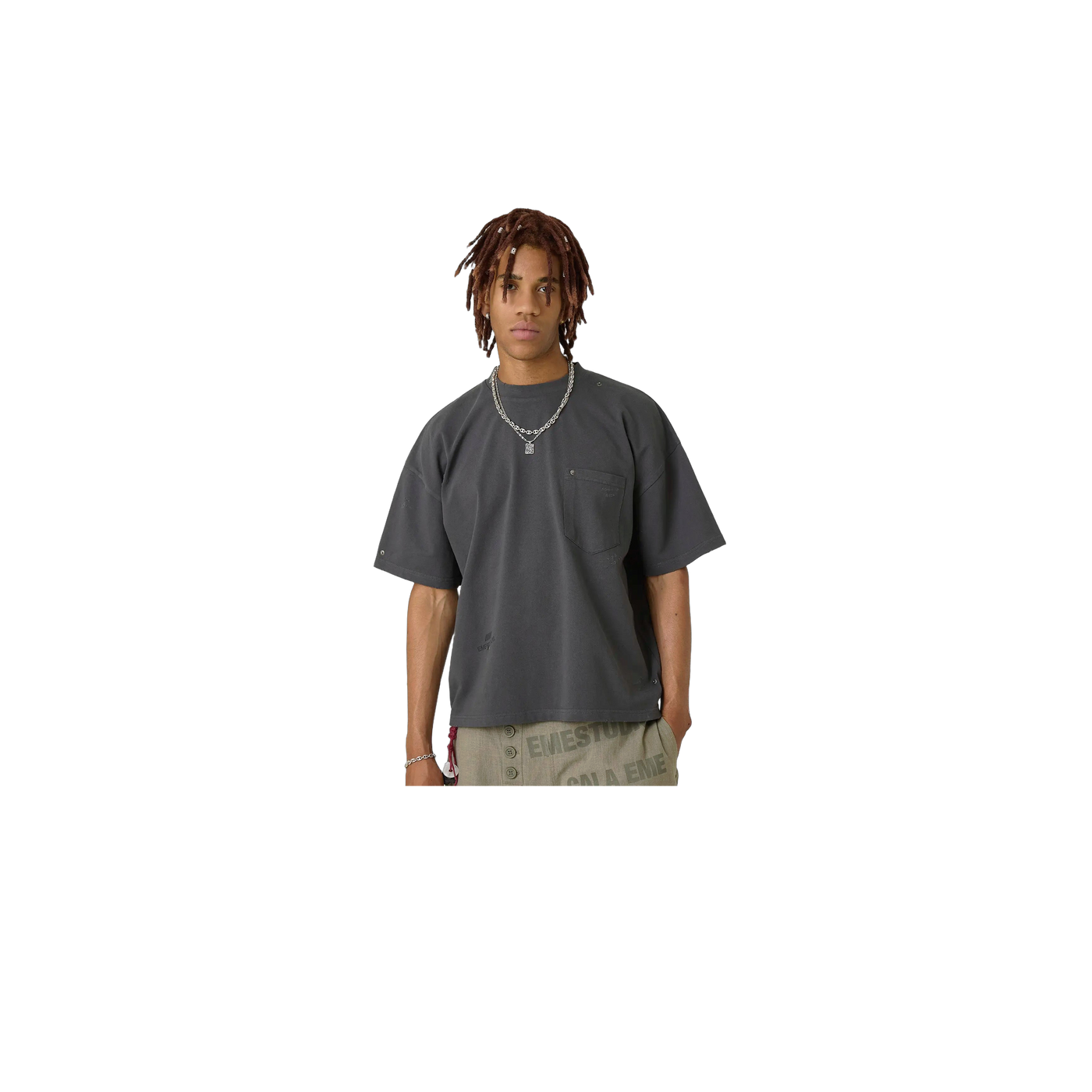 Eme Studios Distressed Shadow Oversized T-Shirt