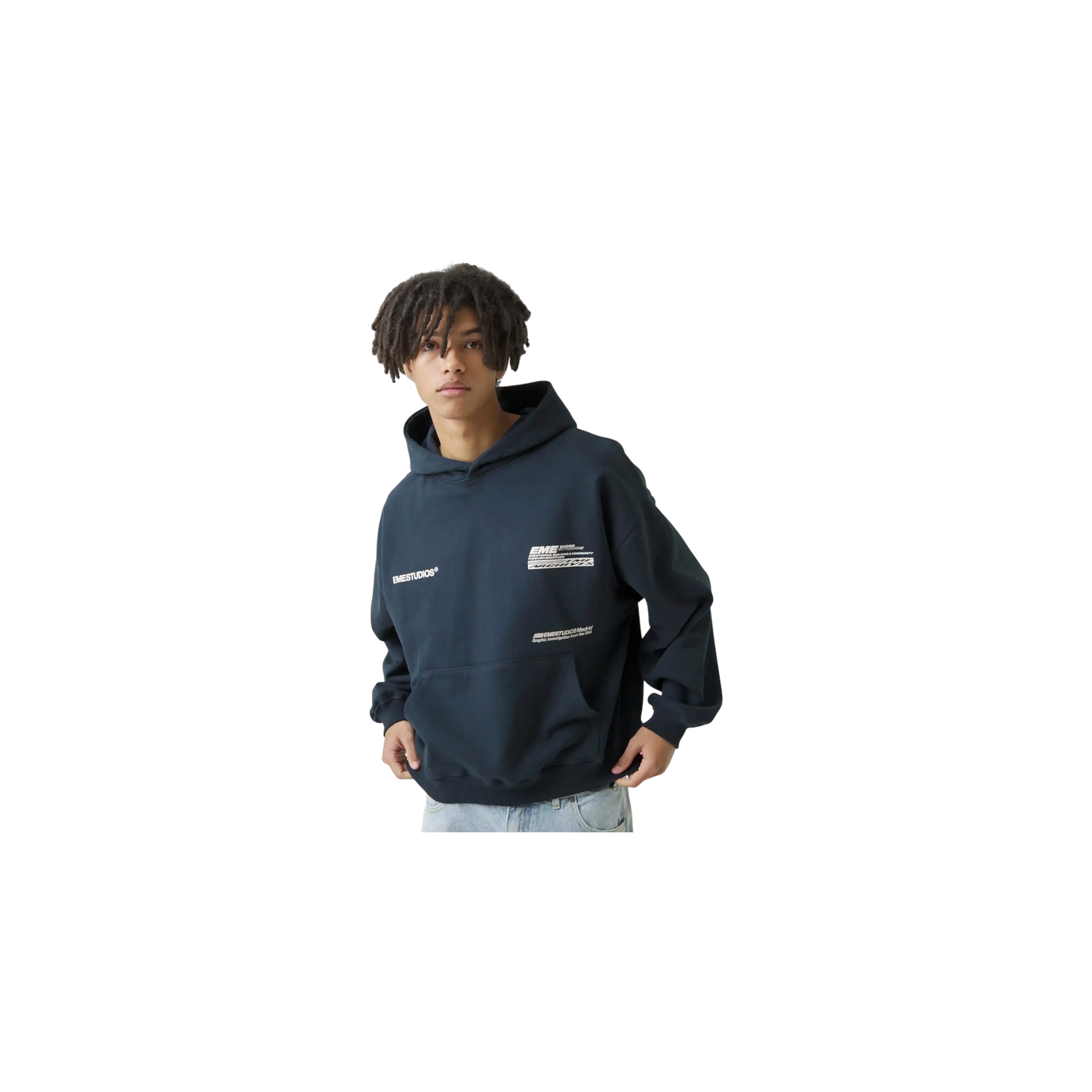 Eme Studios DNA Navy Oversized Hoodie