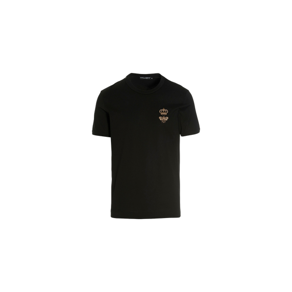 Dolce & Gabbana Sicily Crown Embroidered T-Shirt