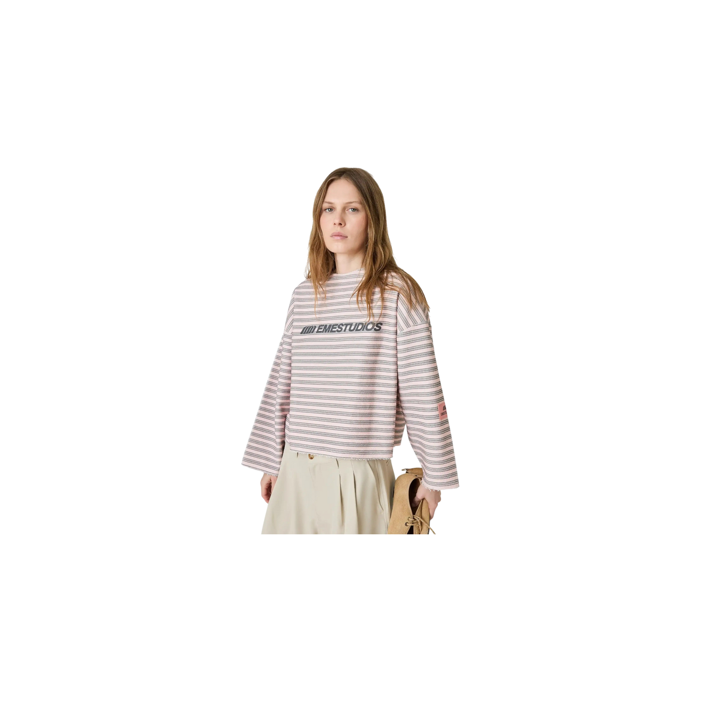 Eme Studios Dona Smoky Rose Reverse Crewneck