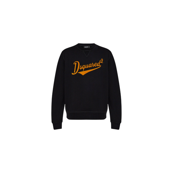 Dsquared2 Velvet-Logo Crewneck Sweatshirt