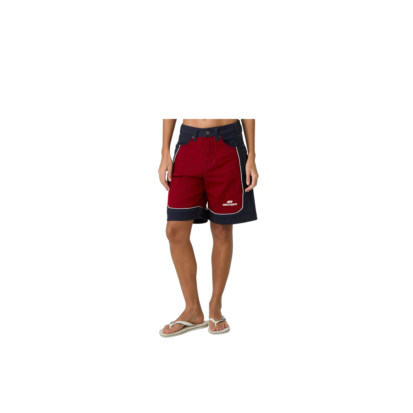 Eme Studios Dual Cherry Denim Shorts