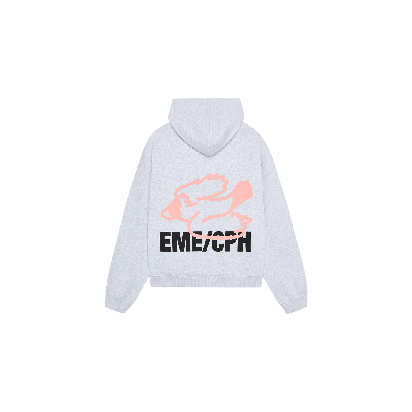 Eme Studios Due Heather Grey Oversized Hoodie