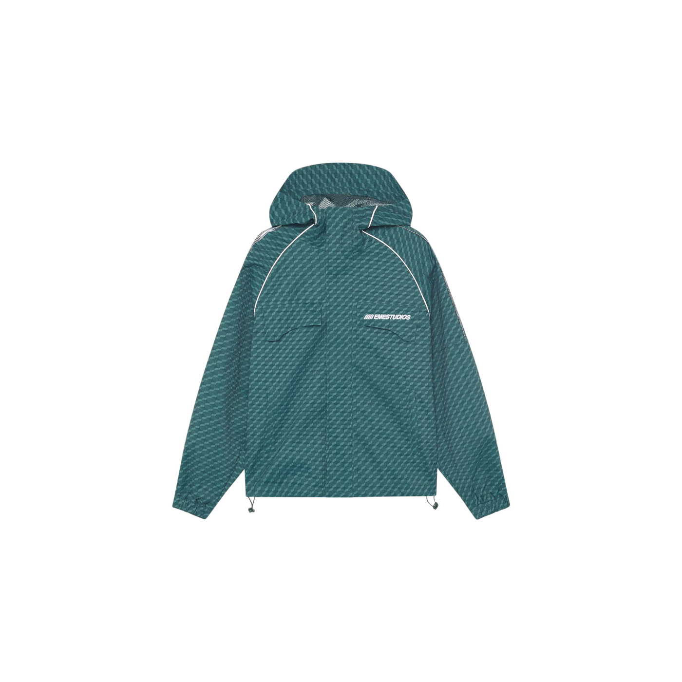 Eme Studios Echo Forest Grid Windbreaker