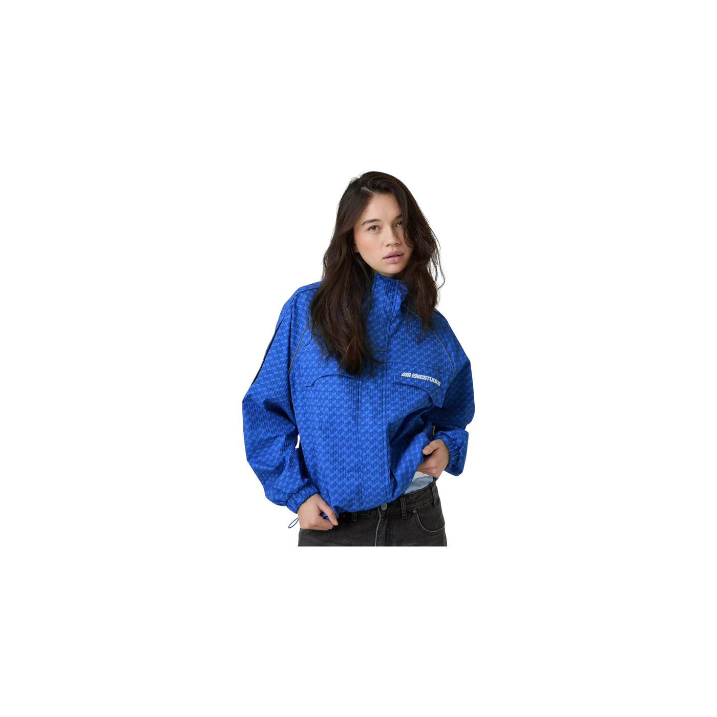 Eme Studios Echo Midnight Grid Windbreaker
