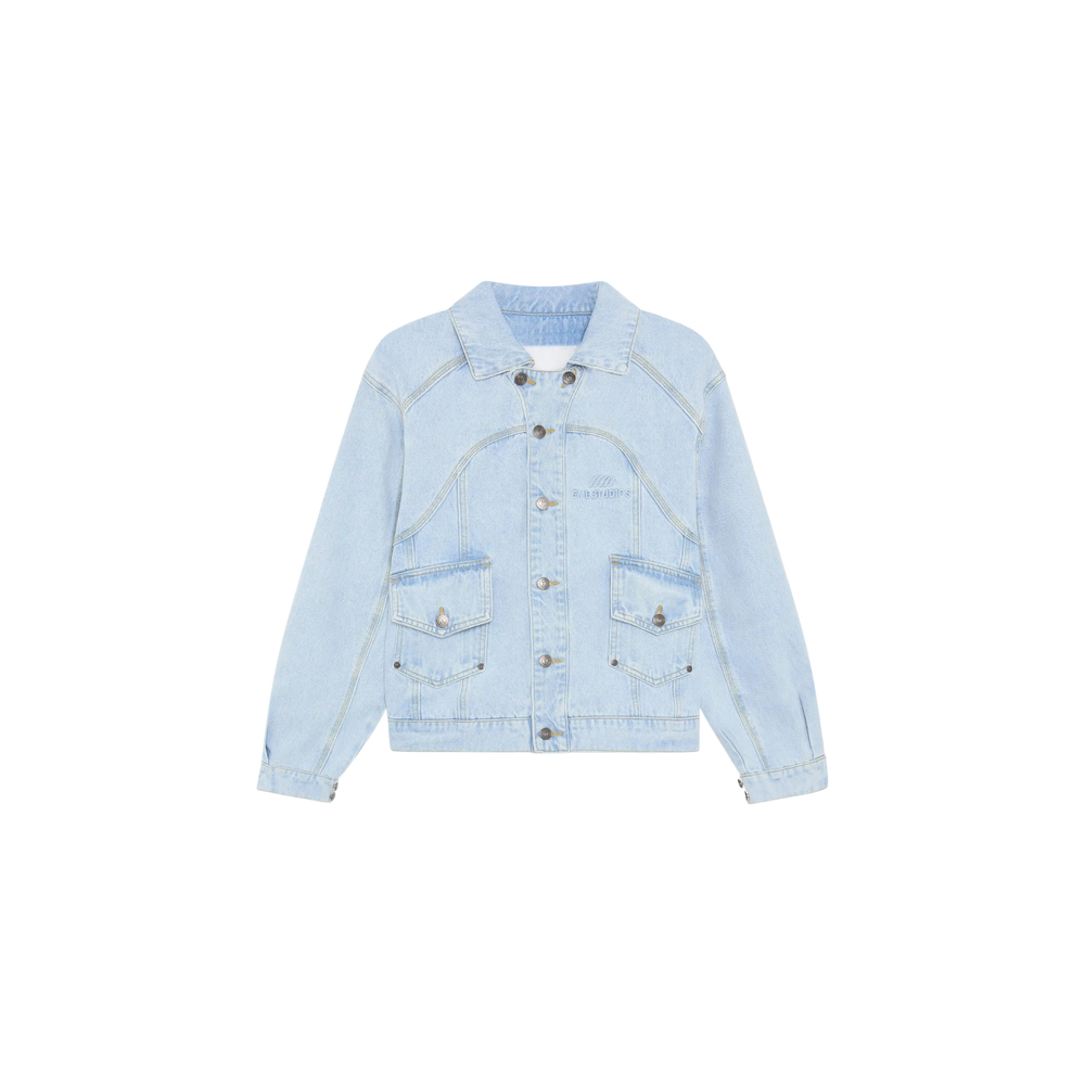 Eme Studios Eddy Pale Denim Boxy Jacket