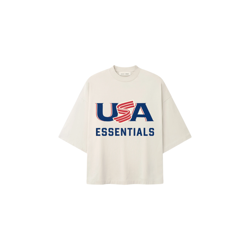 Fear of God Essentials USA Baseball Merch T-shirt