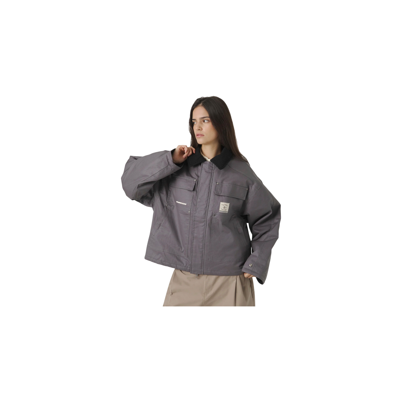 Eme Studios Ethos Grey Boxy Coat