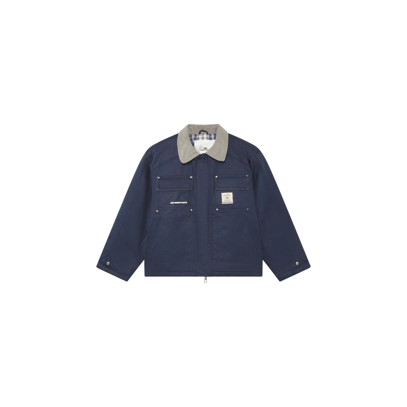 Eme Studios Ethos Navy Boxy Coat