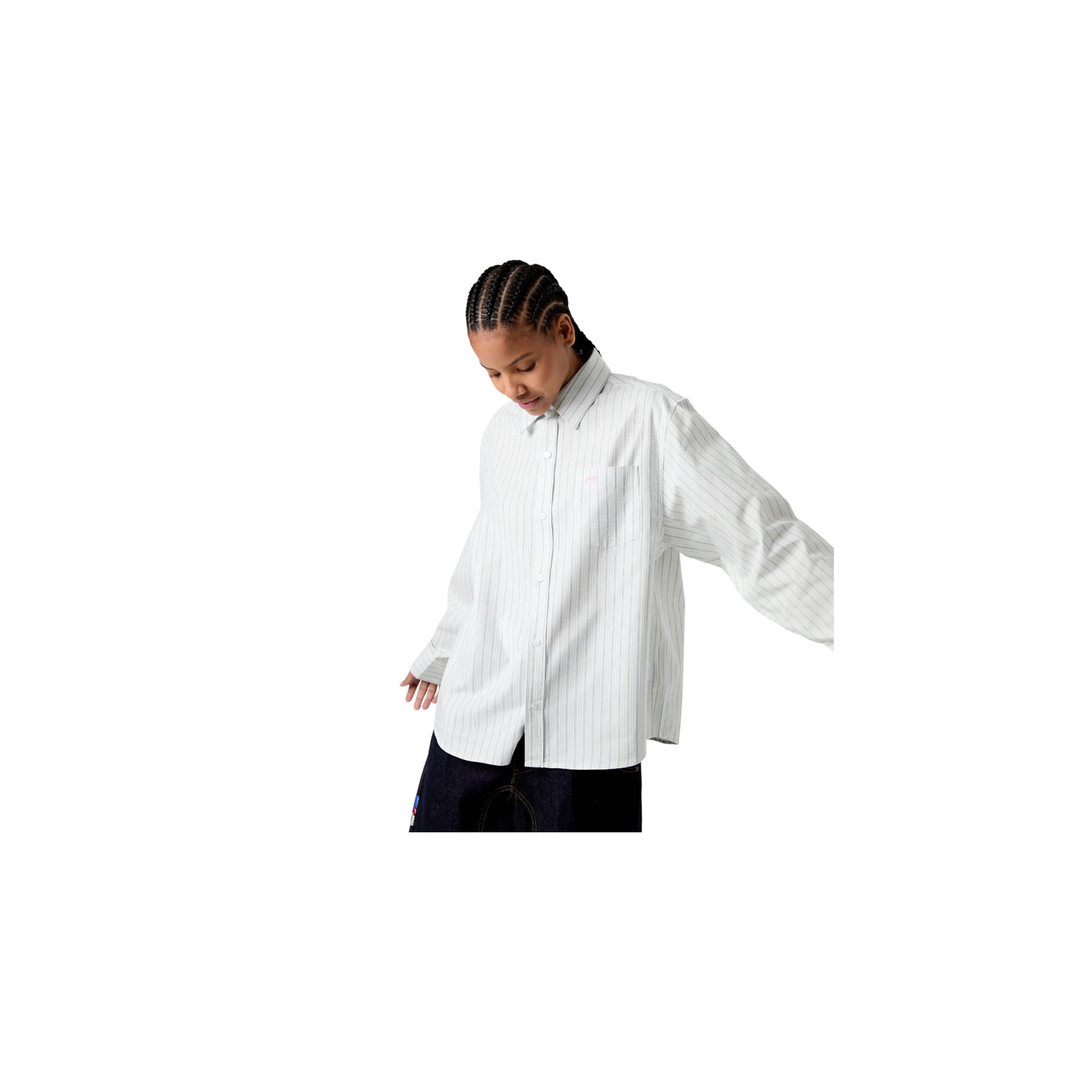 Eme Studios Faelled Green Boxy Shirt
