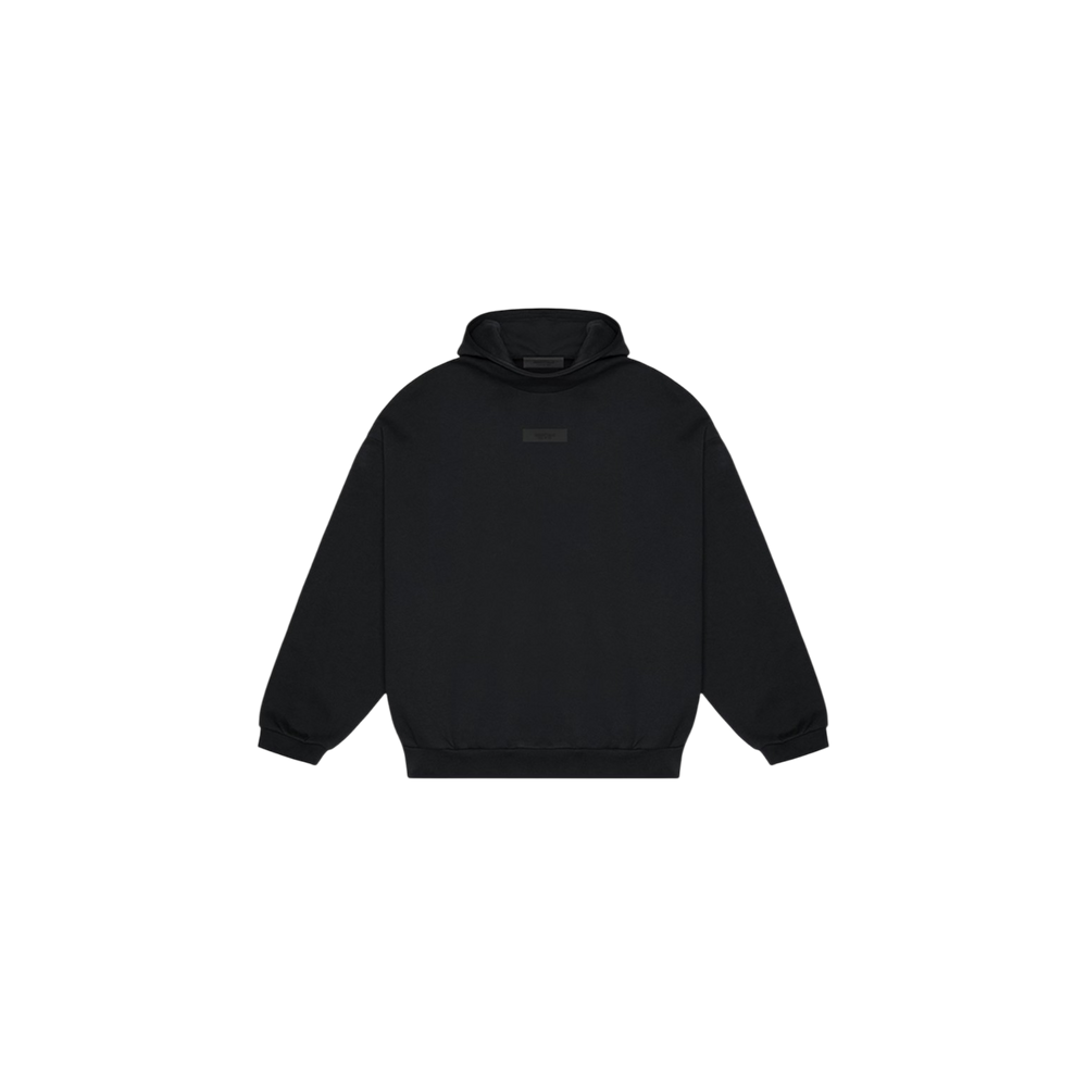 Fear of God Essentials Chest Logo Hoodie Jet Black/Jet Black