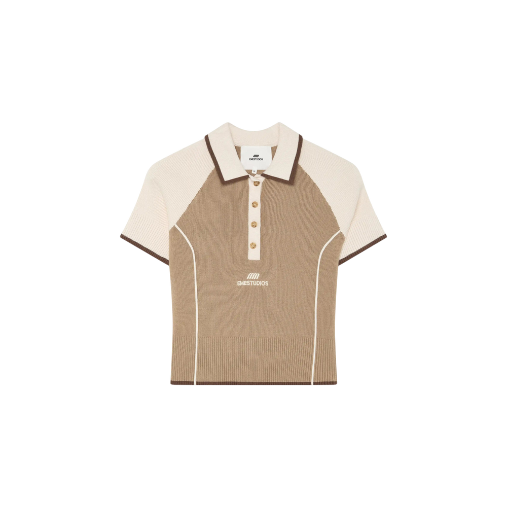 Eme Studios Fete Muddy Knit Polo