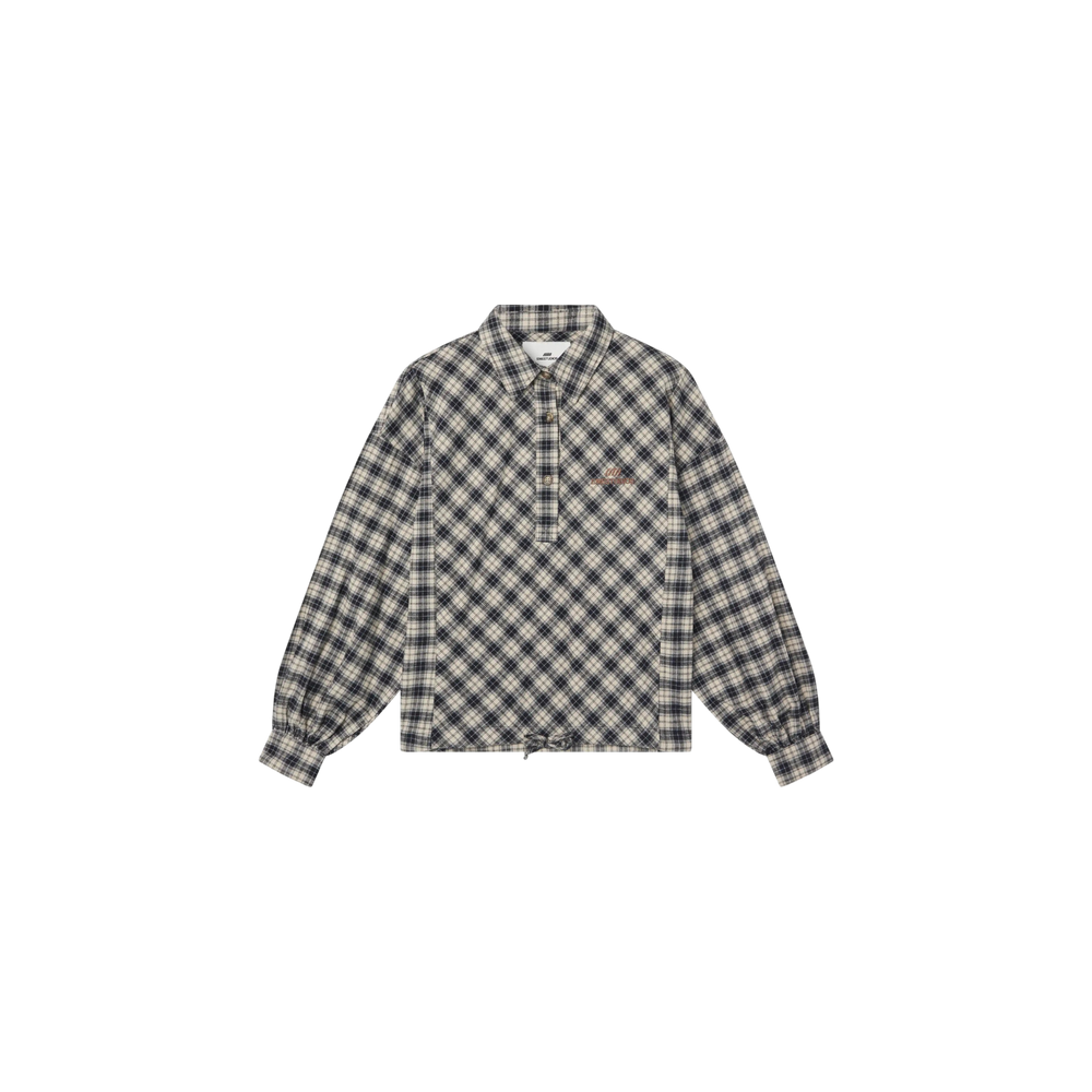 Eme Studios Fitz Popover Chocolate Shirt
