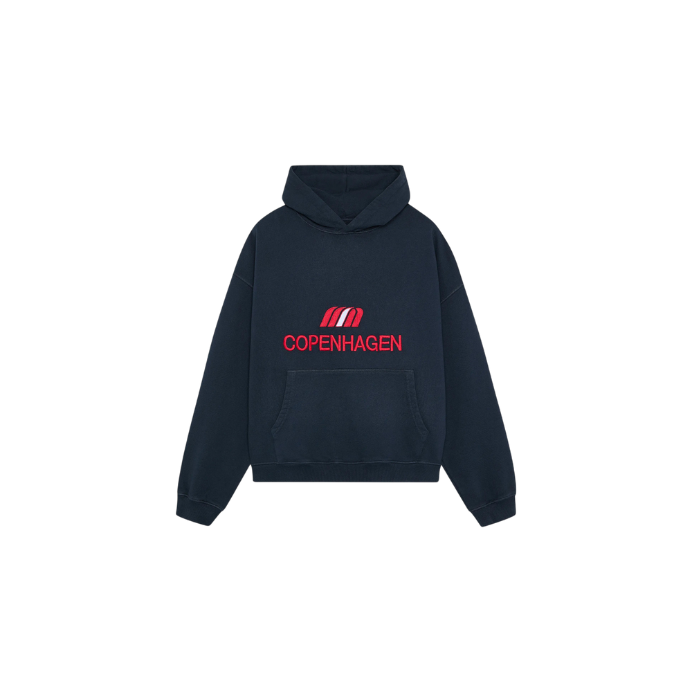 Eme Studios Flag CPH Navy Oversized Hoodie