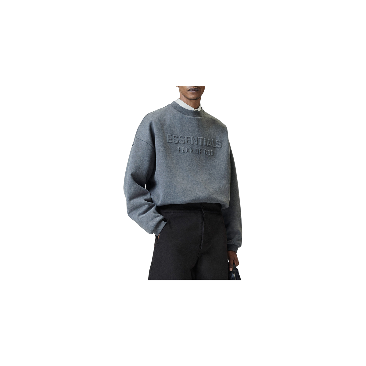 Buzo Fear of God Essentials Embossed 90s Relaxed Ash Heather