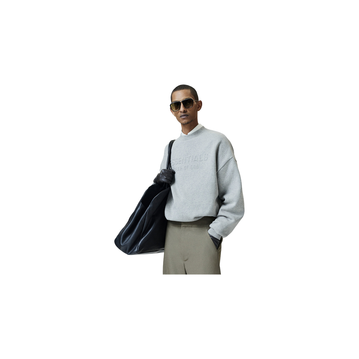 Buzo Fear of God Essentials Embossed 90s Relaxed Warm Heather