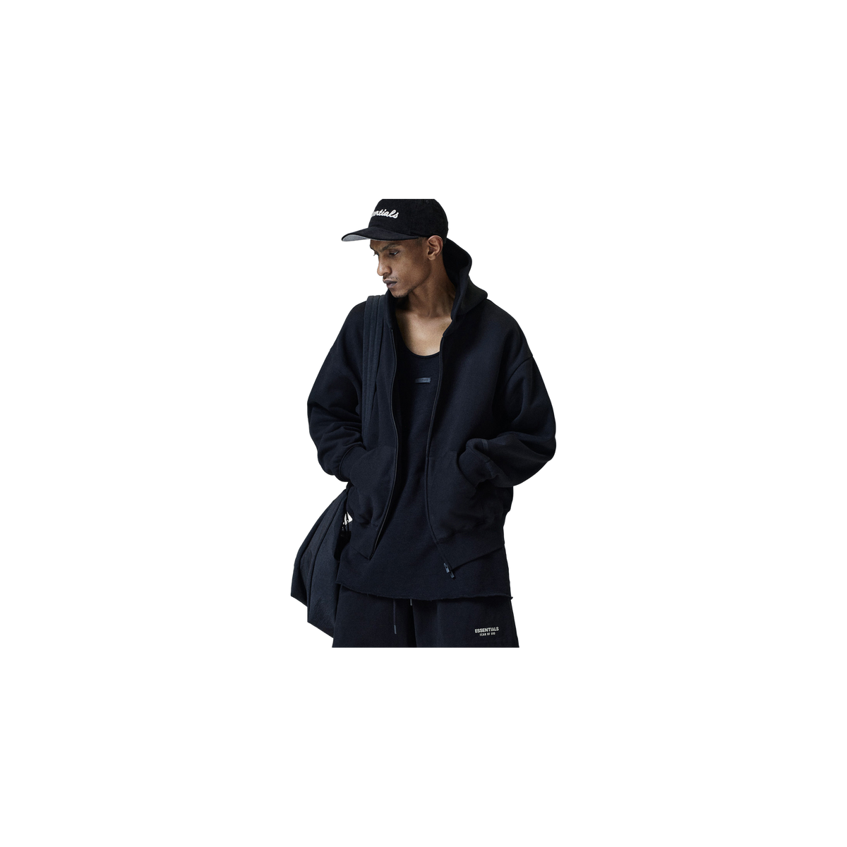 Campera Fear of God Essentials Classic Negro