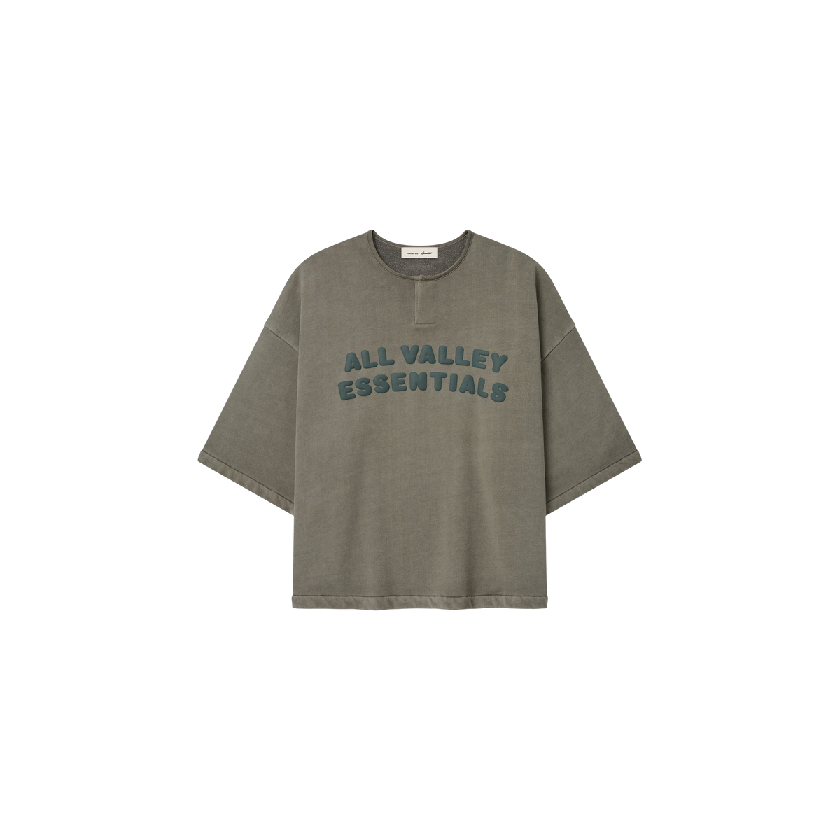Buzo Fear of God Essentials 3 4 Henley Washed Seal
