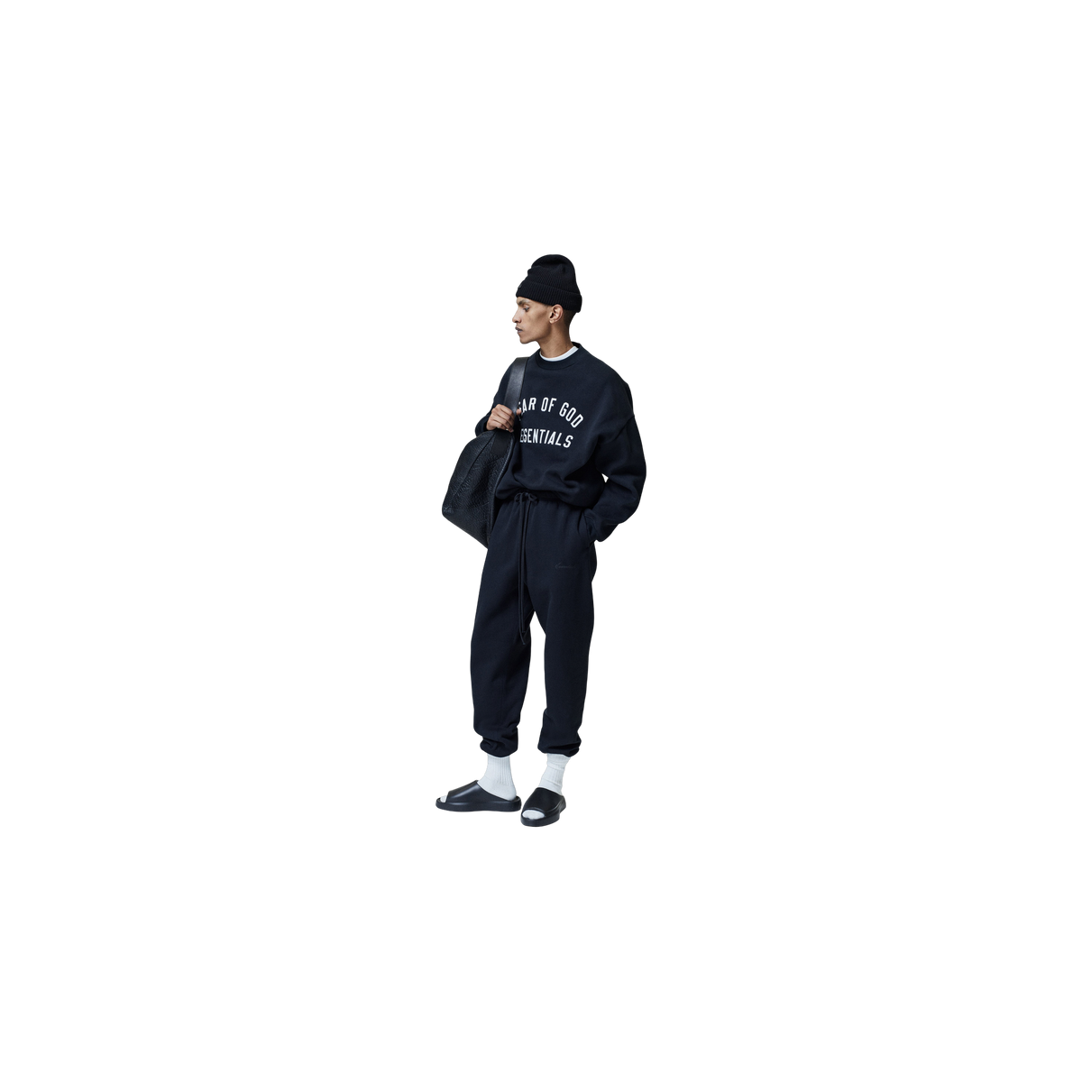 Buzo Fear of God Essentials Varsity 90s Vintage Black