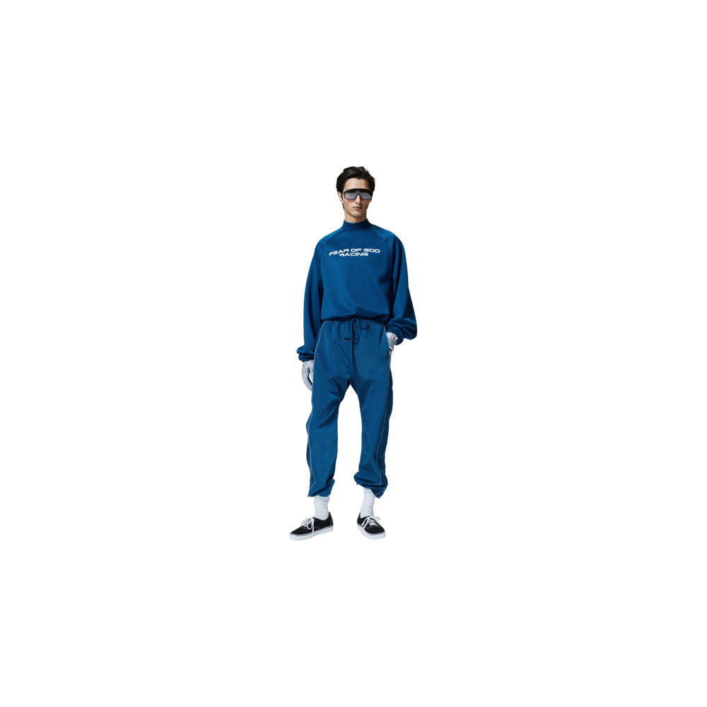 Remera Manga Larga Fear of God Essentials Tricot 90s Relaxed Mock Neck Night Sea