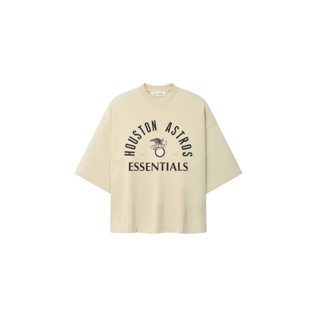 Remera Fear of God Essentials Astros American League Merch Sandstone