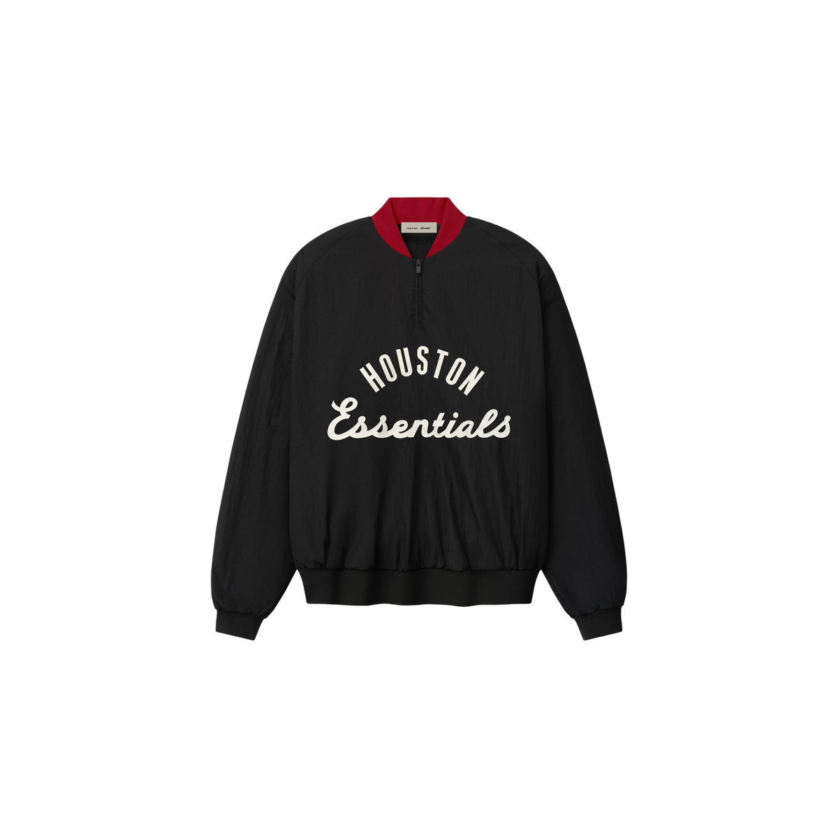 Buzo Fear of God Essentials Astros Half Zip Negro