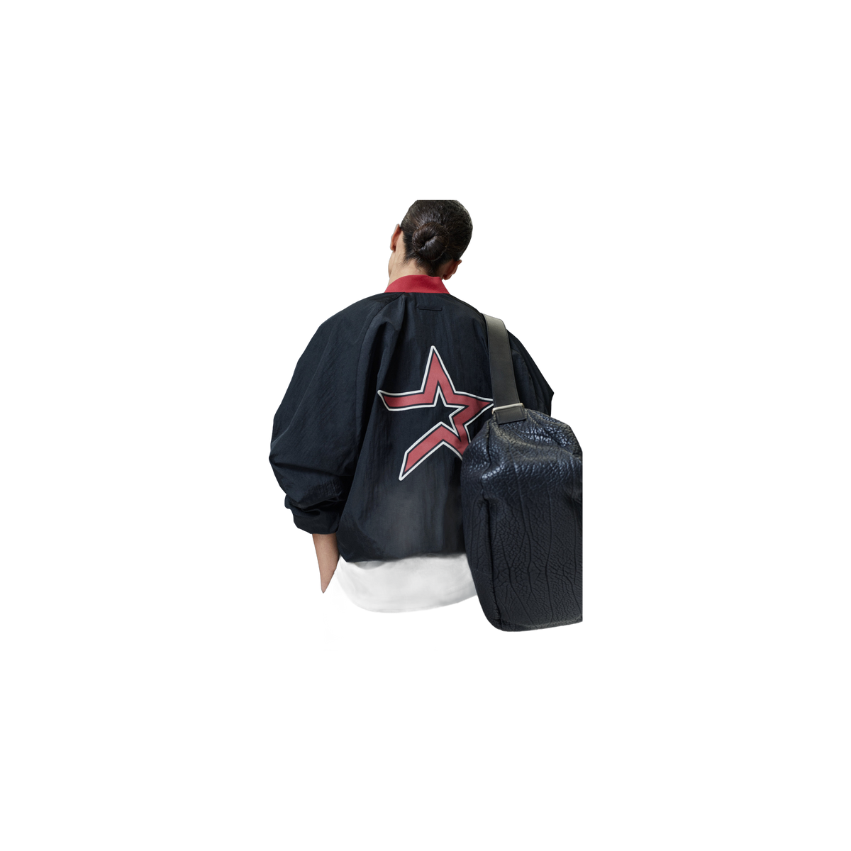 Buzo Fear of God Essentials Astros Half Zip Negro