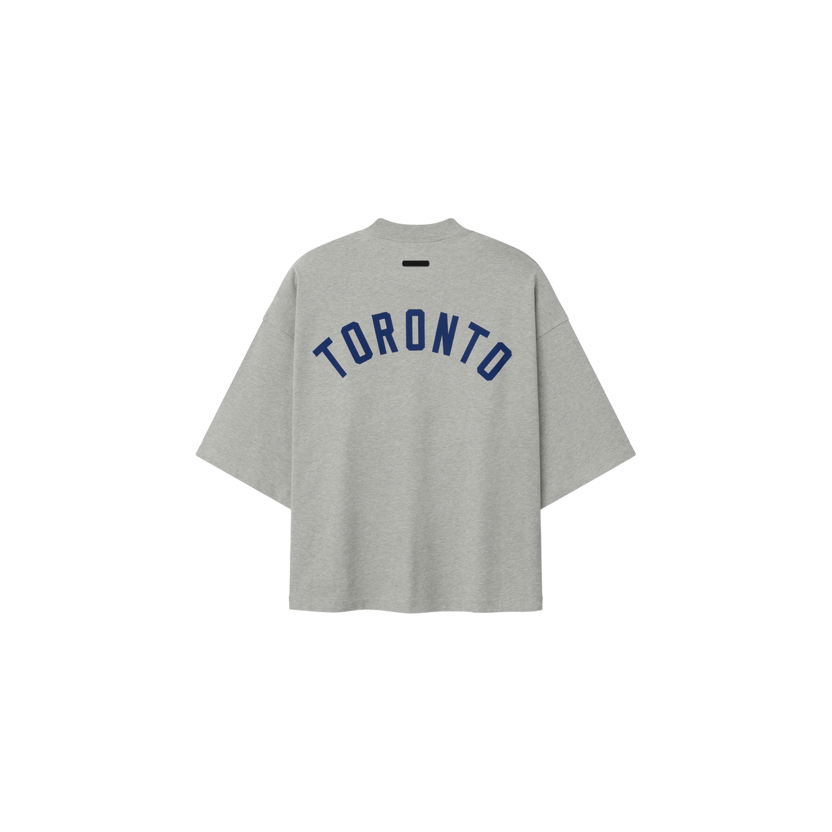 Remera Fear of God Essentials Azul Jays Merch Concrete Heather