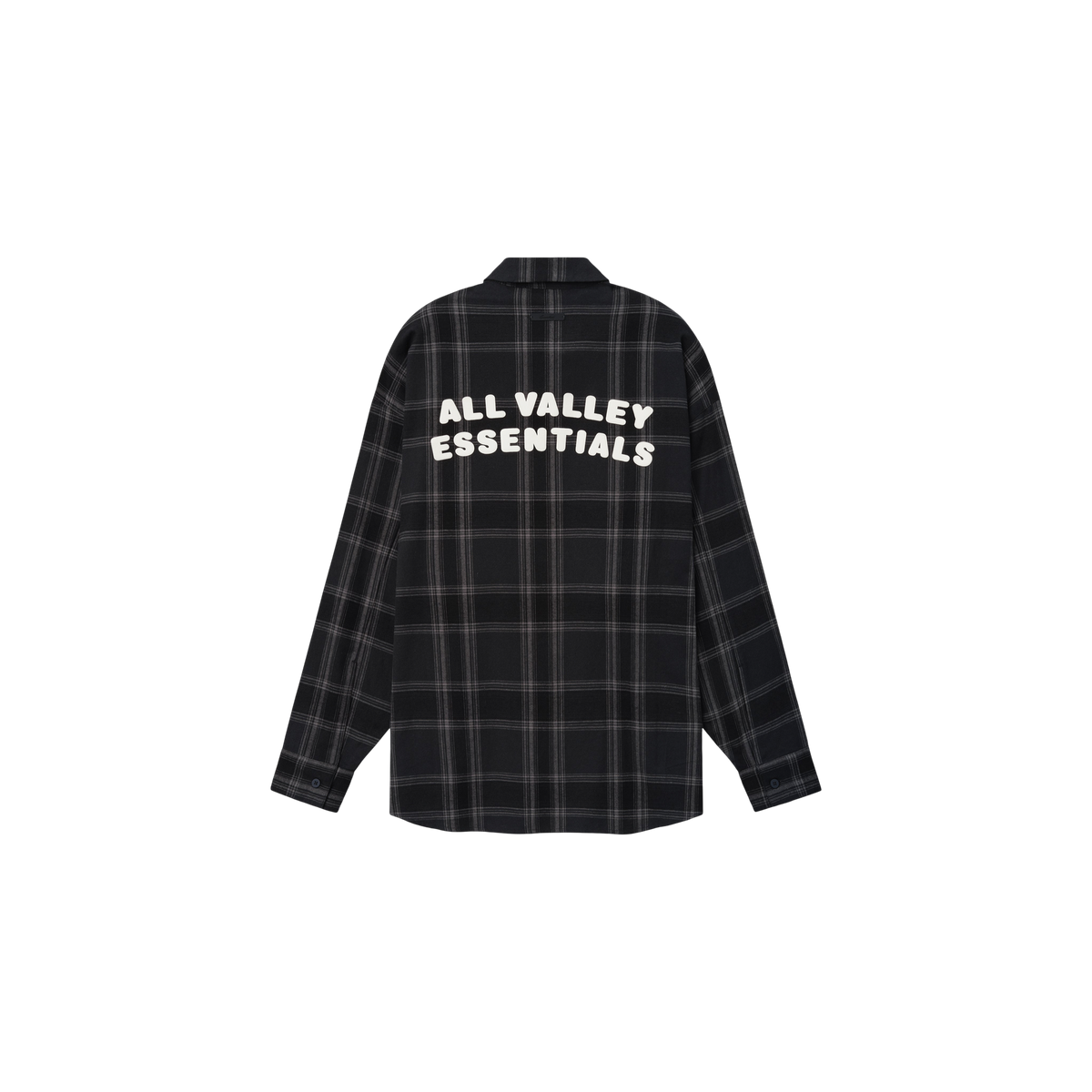 Camisa Fear of God Essentials Flannel Button Up Vintage Black Plaid