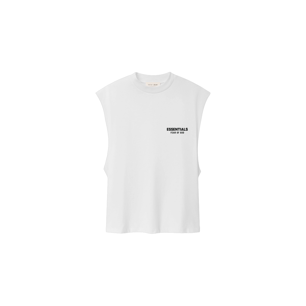 Remera Fear of God Essentials Classic Cut-off Bright White