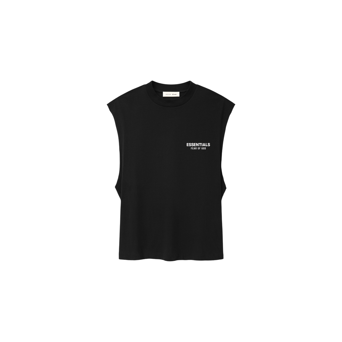 Remera Fear of God Essentials Classic Cut-off Vintage Black