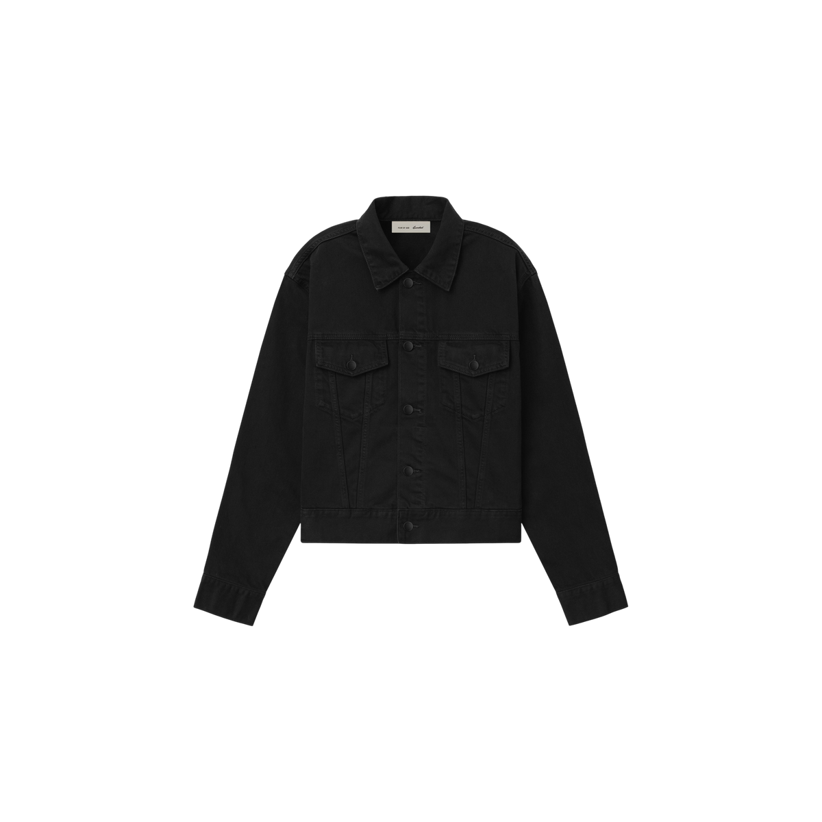 Campera Fear of God Essentials Classic Denim Overdyed Black