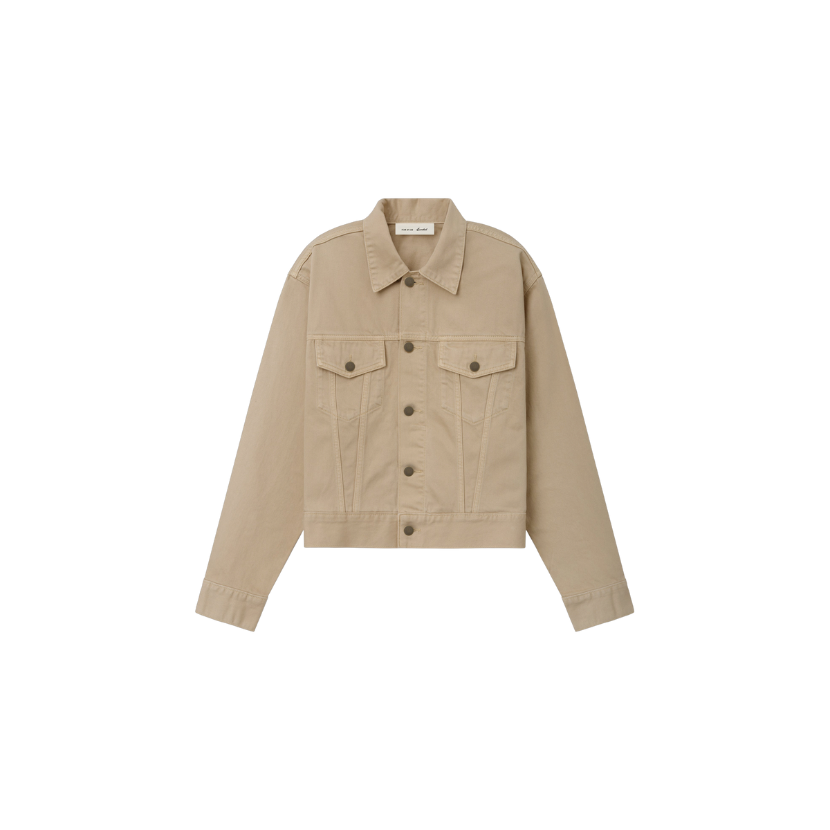 Campera Fear of God Essentials Classic Denim Overdyed Dune