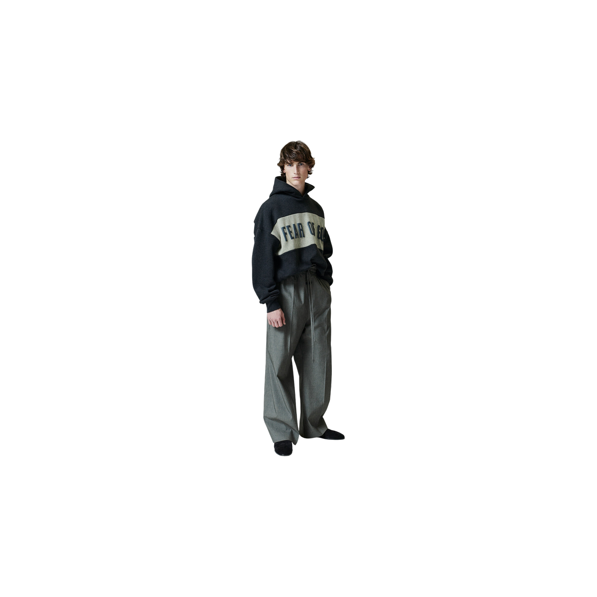 Buzo Fear of God Essentials Cropped Relaxed Panelled Iron Grey Heather/ Seal Heather