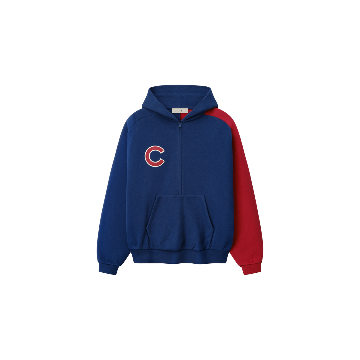 Buzo Fear of God Essentials Cubs Raglan Half Zip Sport Estate Blue/ Stone Red