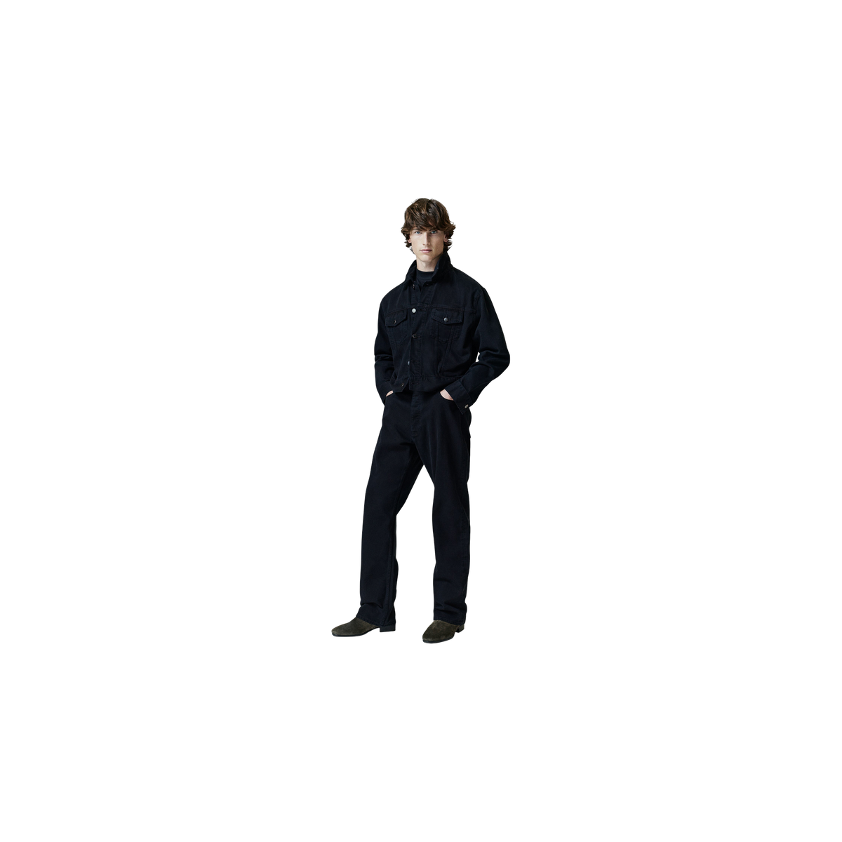 Jean Fear of God Essentials Denim 5-pocket Overdyed Black