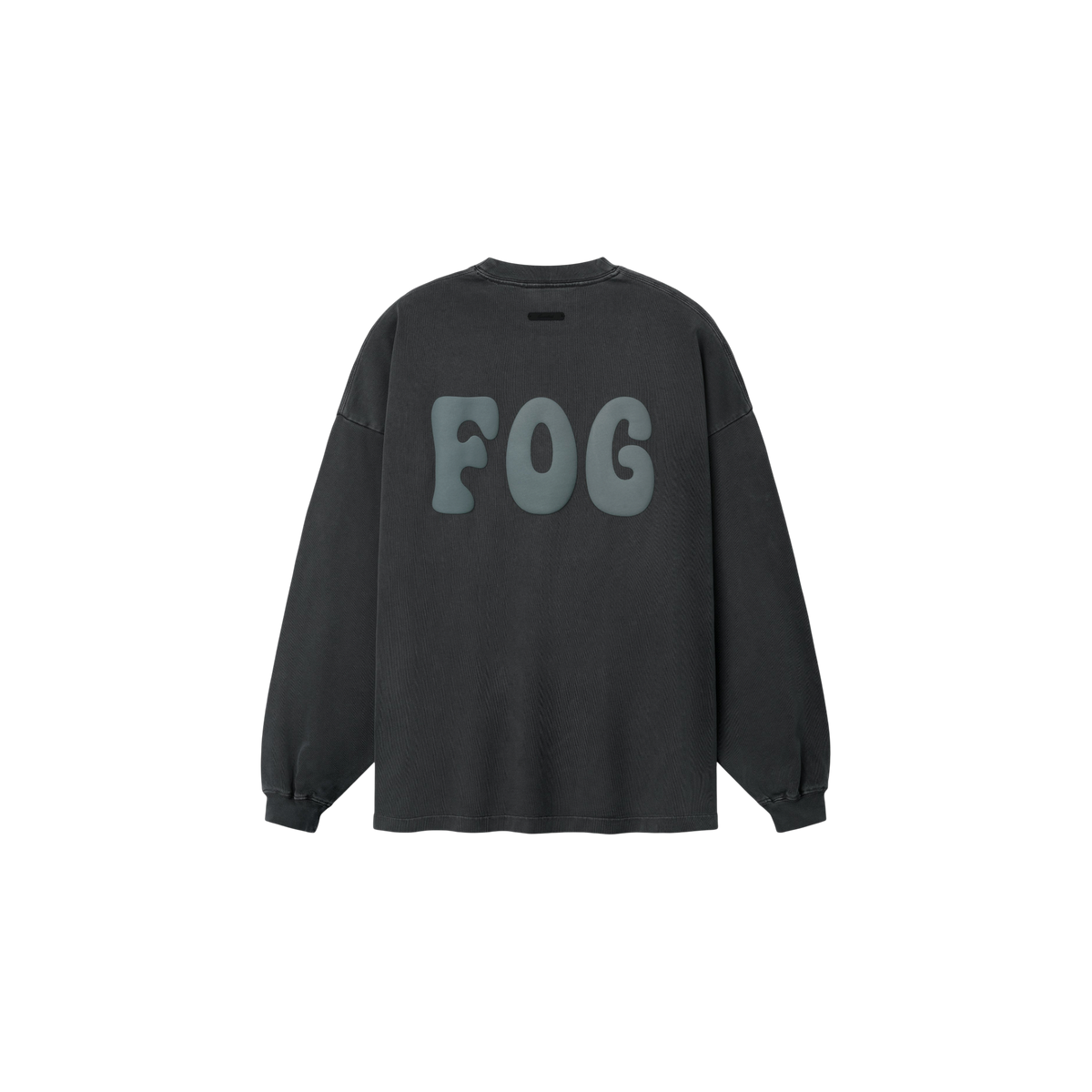 Remera Manga Larga Fear of God Essentials Heavy Merch Washed Iron Grey