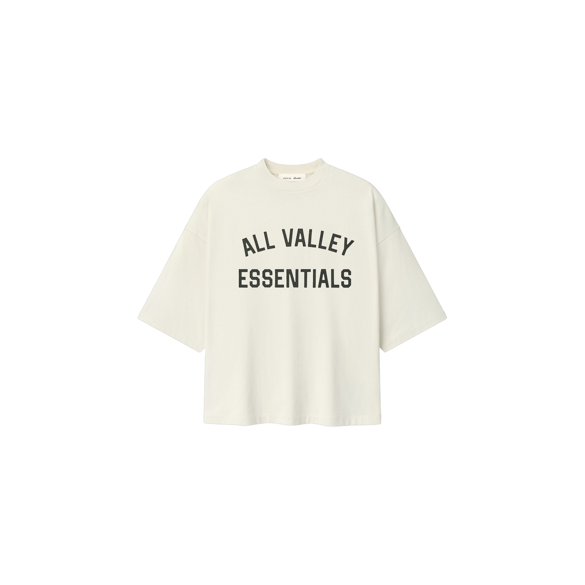 Remera Fear of God Essentials Merch Boxy Fit Ivory
