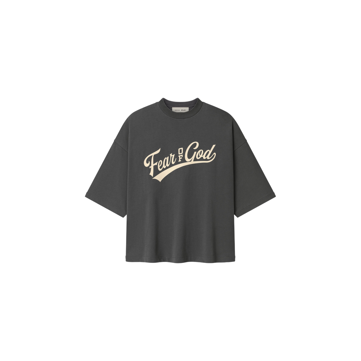 Remera Fear of God Essentials Merch Boxy Fit Iron Grey