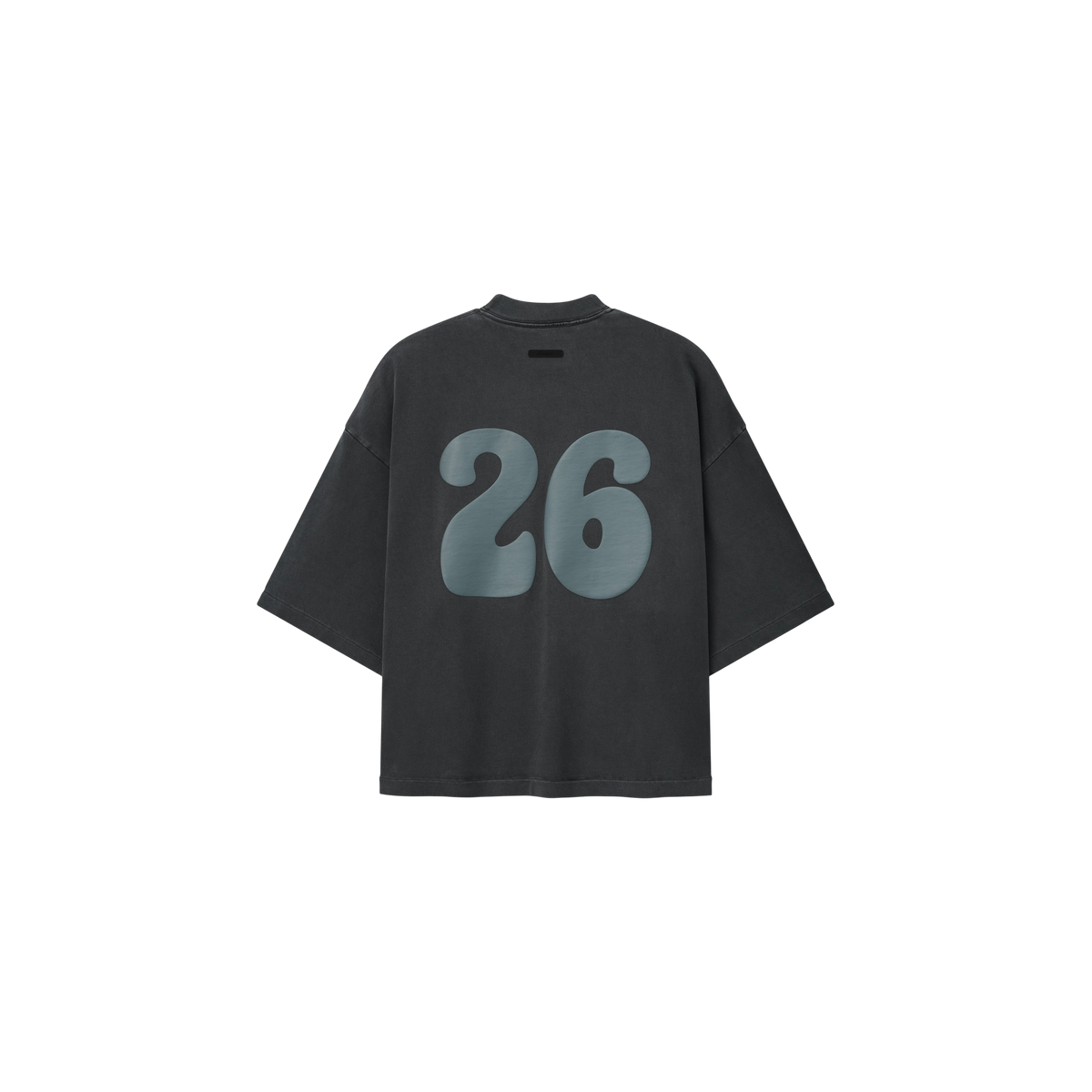 Remera Fear of God Essentials Heavy Merch Boxy Fit Washed Iron Grey