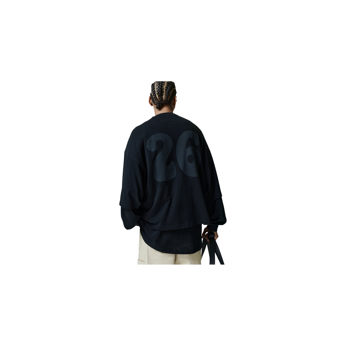 Remera Fear of God Essentials Sport Mesh Merch Boxy Fit Vintage Black