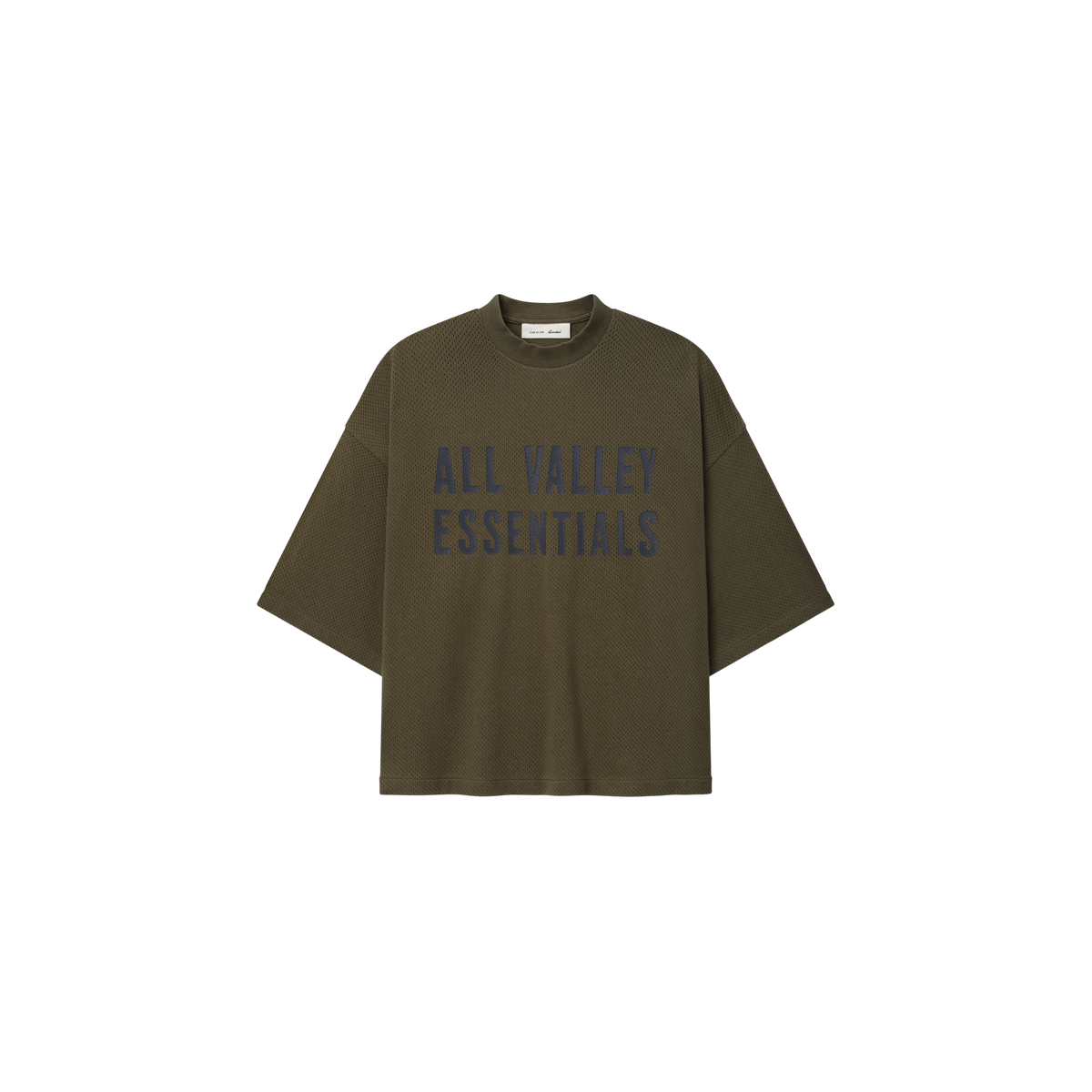 Remera Fear of God Essentials Sport Mesh Merch Boxy Fit Moss