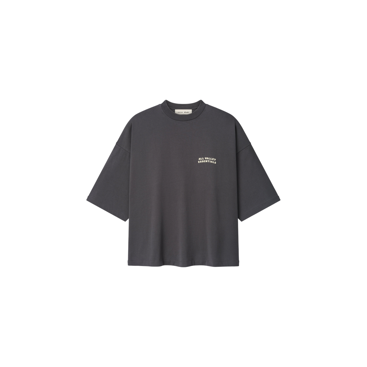 Remera Fear of God Essentials Merch Boxy Fit Iron Grey