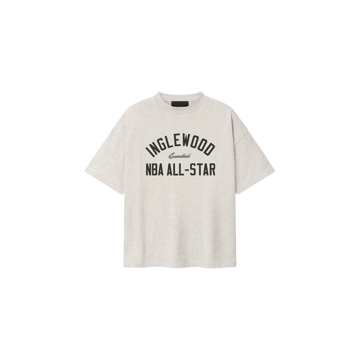 Remera Fear of God Essentials Inglewood x All Star Weekend '26 90s Oatmeal Heather
