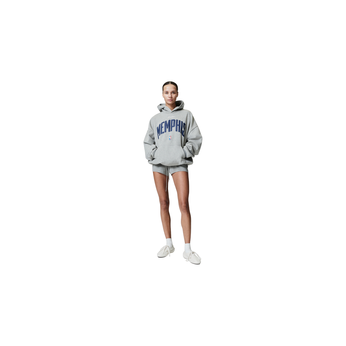 Buzo Fear of God Essentials Memphis Grizzlies 90s Concrete Heather