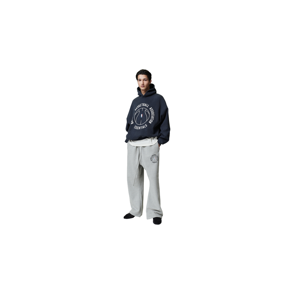 Buzo Fear of God Essentials Nba x Barkley Hendricks 90s Faded Black