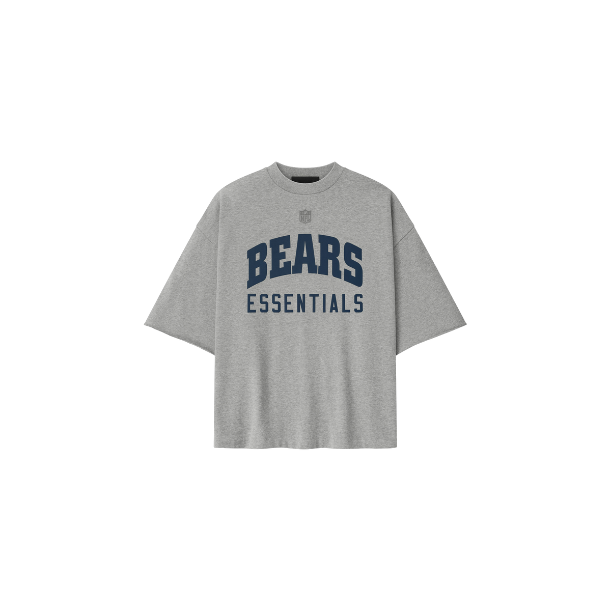 Remera Fear of God Essentials Bears 90s 3 4 Sleeve Football Concrete Heather/Canyon
