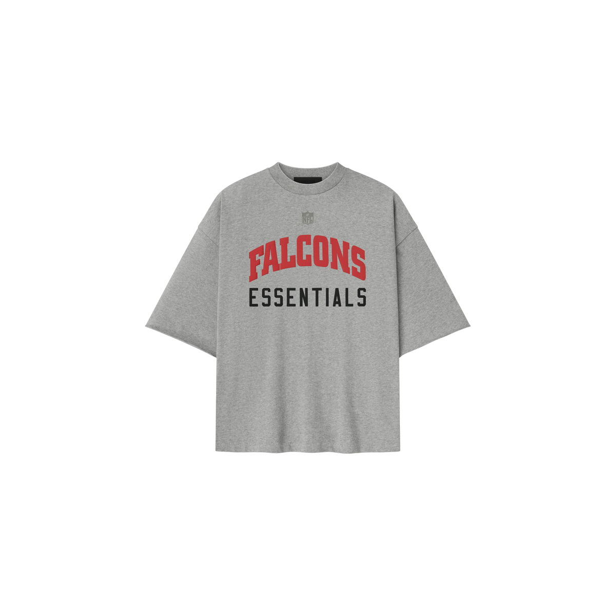 Remera Fear of God Essentials Falcons 90s 3 4 Sleeve Football Concrete Heather